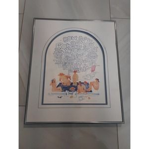 Rie Munoz Singing In the Bath, Tenakee Springs 96 Signed Ltd Ed. #1100 Print